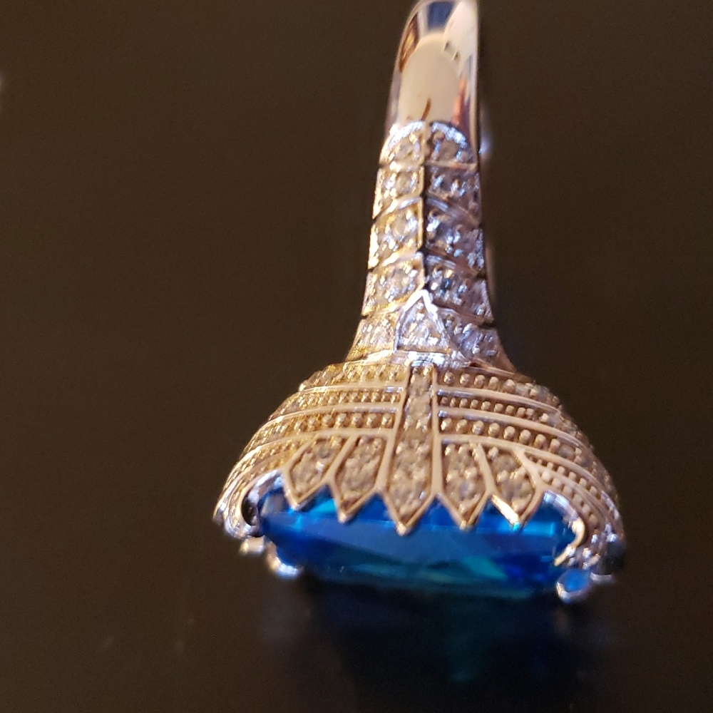 Sterling Silver 19 kt cubit zirconium total. - Picture 3 of 9